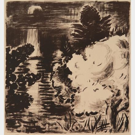 Flowering Tree - Moonlight by Karl Schrag, 1990-1991