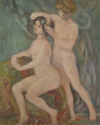 Nus se coiffant by Louis Valtat, circa 1900