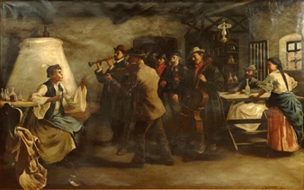 Tavern Scene with Musicians - J.  Kopp
