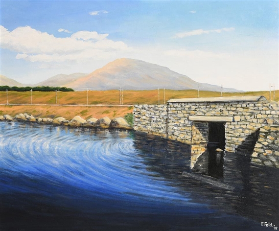 Bridge Over River Owenritt, Connemara by Frank Feld