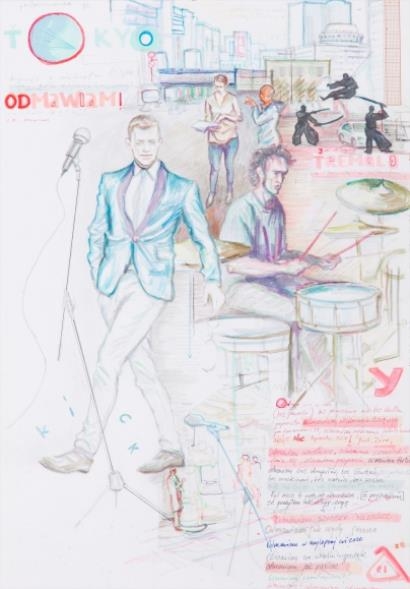 Artwork by Oskar Dawicki, I refuse, Made of marker on paper