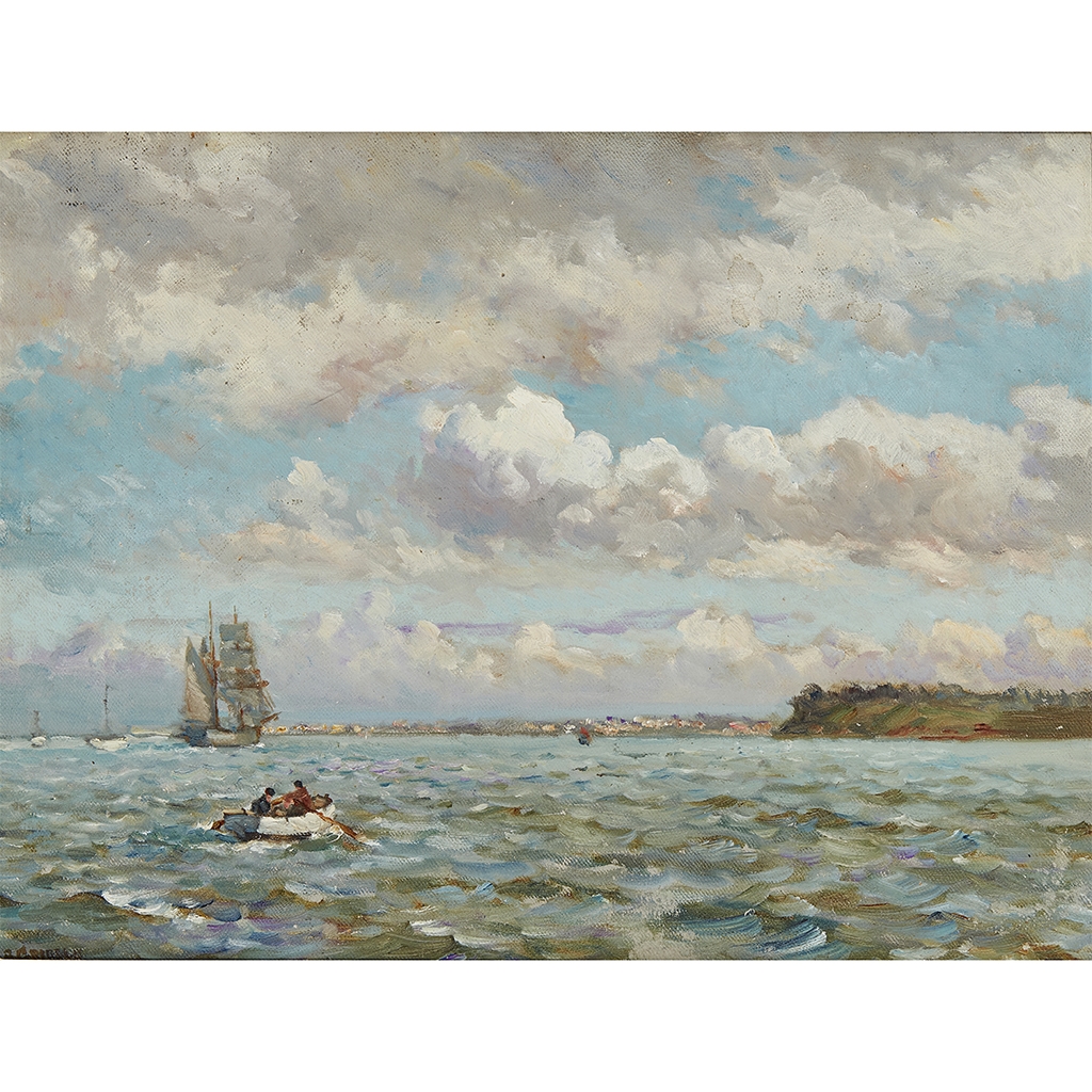 Artwork by Bernard Finegan Gribble, The Estuary, Made of Oil on board