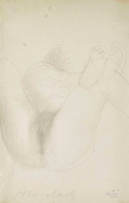 Joie - écarts ou Femme couchée, jambes écartées by Auguste Rodin, circa 1900