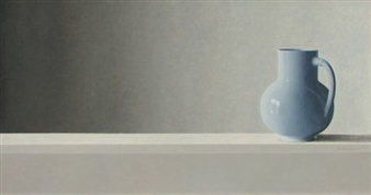 Stilleven met blauwe kan - Thom Boekhoven