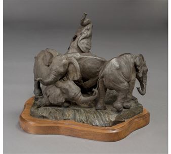 African Elephant Calves - Michiel Folkers