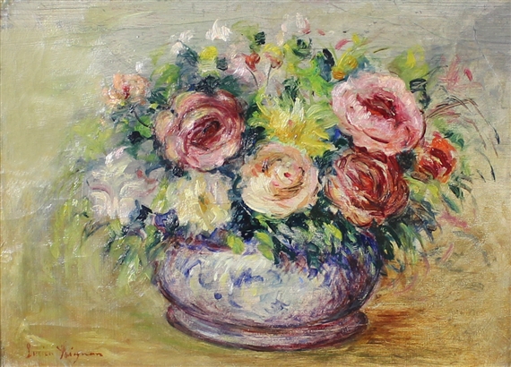 Coupe de fleurs by Lucien Réne Mignon