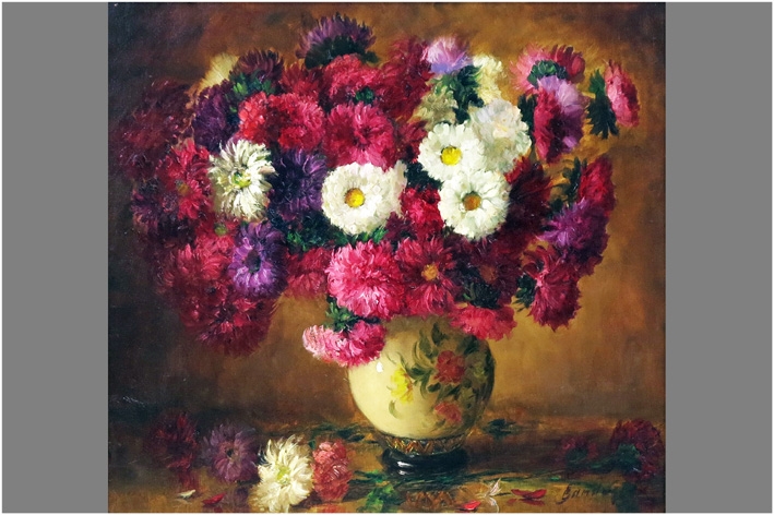 Artwork by Bernard Sanders, Bloemstilleven, Made of oil on canvas