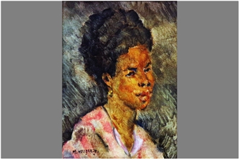 Buste van een jonge vrouw - Emile Hougardy