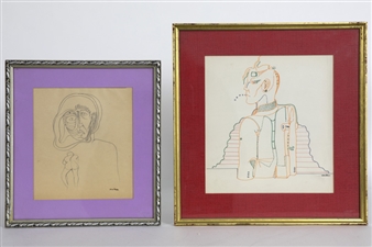 twee tekeningen - Johan Rahm