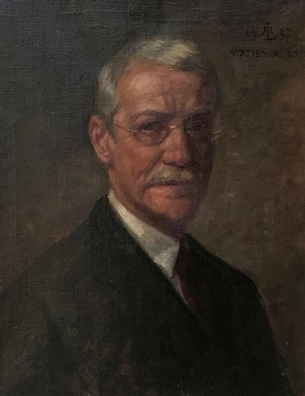 Selbstbidnis mit 80 Jahren by Albert Lang, 1927