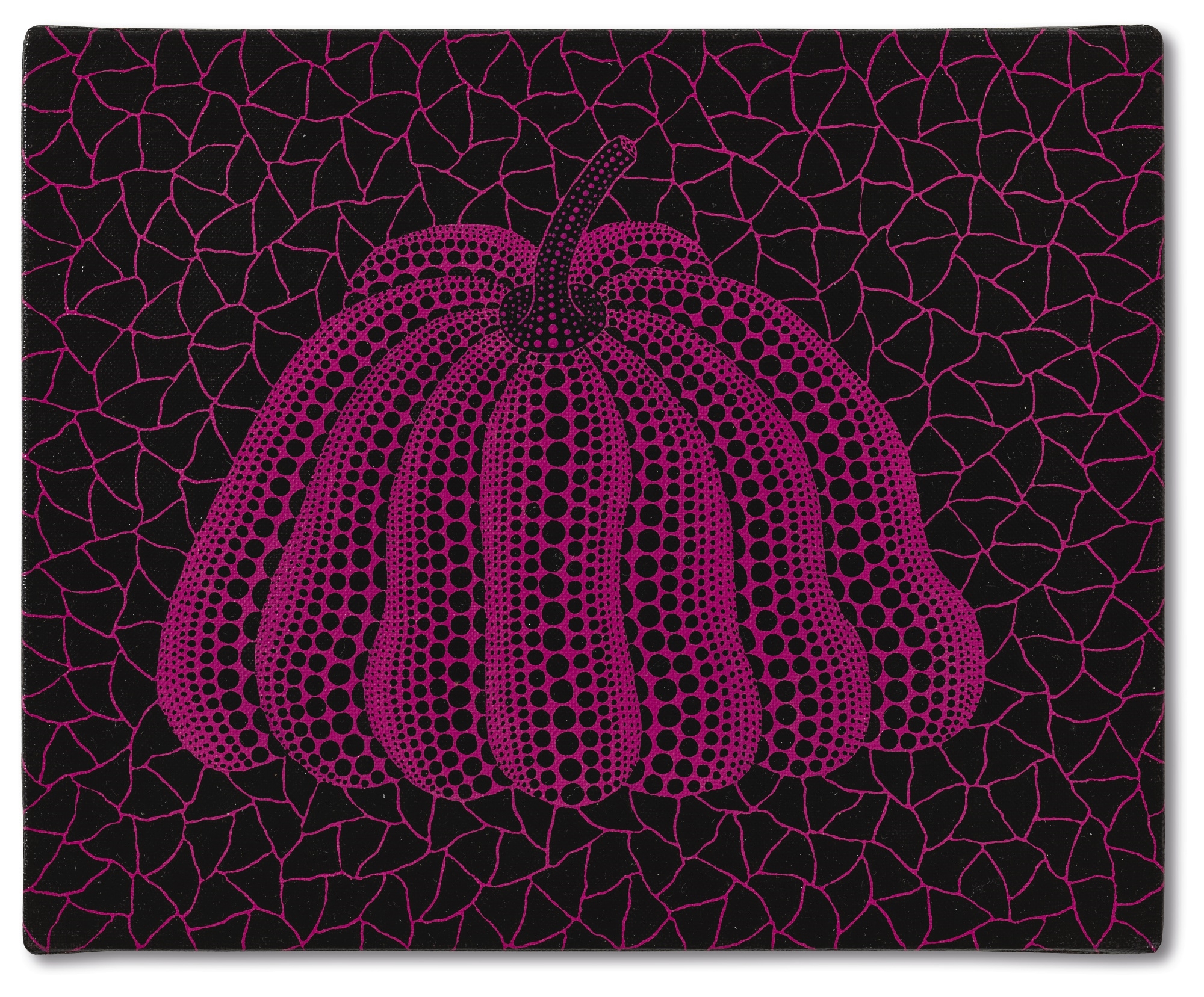 Artwork by Yayoi Kusama, PUMPKIN, Made of acrylic on canvas