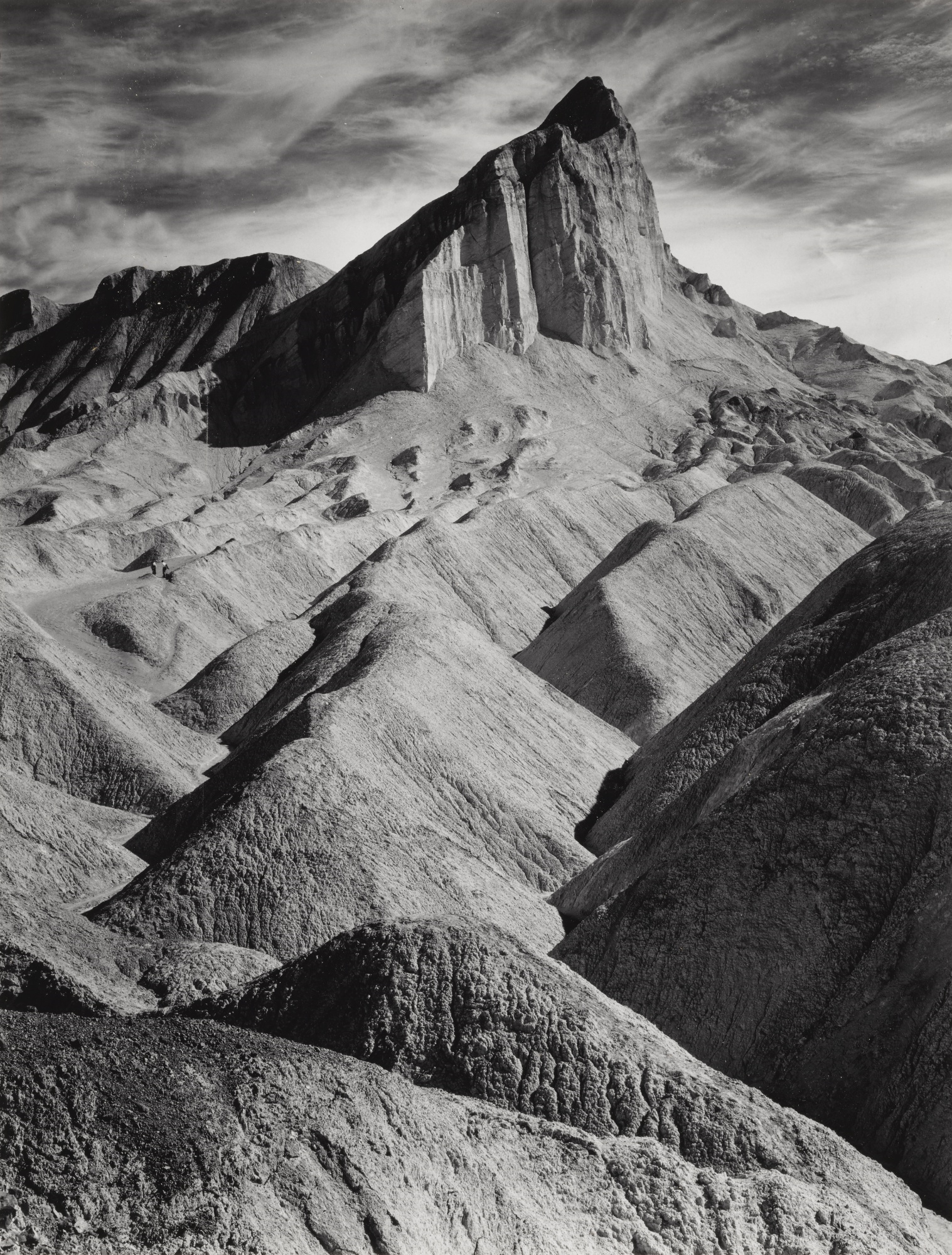 Artwork by Ansel Adams, MANLEY BEACON FROM GOLDEN CANYON, DEATH VALLEY NATIONAL MONUMENT, CAL., Made of photograph