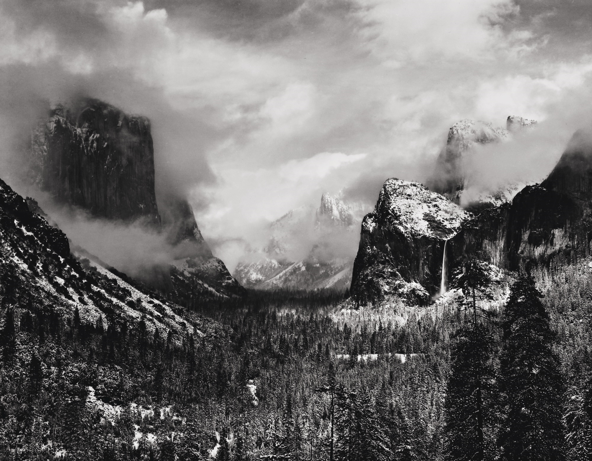 WINTER STORM, YOSEMITE VALLEY (CLEARING WINTER STORM)