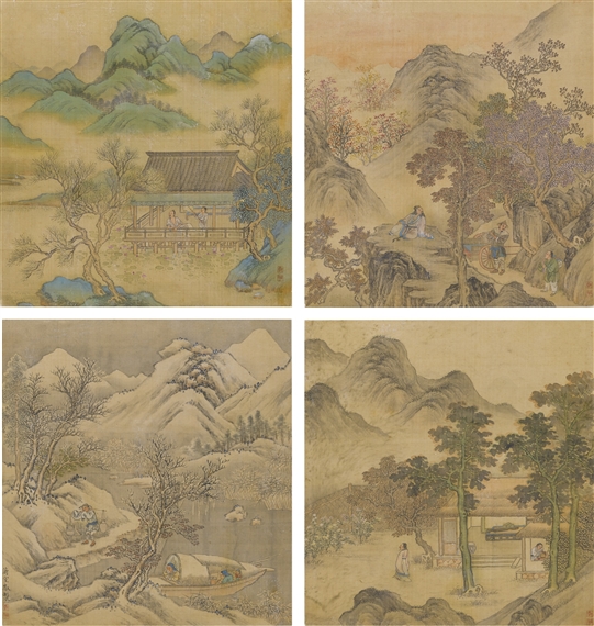 Shang Rui | SET OF 4 WORKS: SCENERY OF THE SEASONS | MutualArt