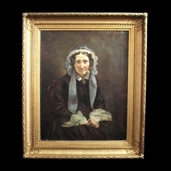 Portrait of an old lady - Eugène Lagier