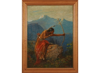 Native American Bow Hunting - Henry Irving Marlatt