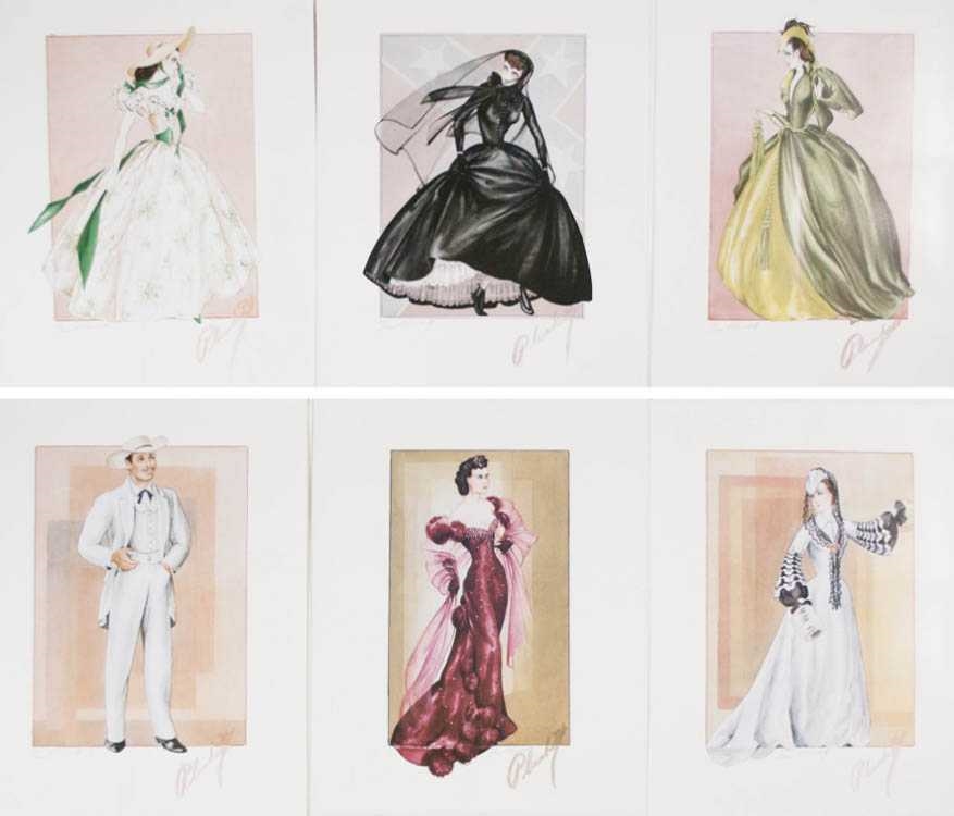 6 Works: Costume Designs for Gone With The Wind by Walter Plunkett