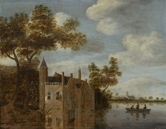 River Landscape by Balthasar van der Veen