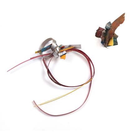 Untitled (red bent steel) by Susan Manspeizer, 1996