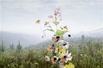 Tessa Verder & Tum Tum: With freedom, books, flowers and the moon, who could not be happy? - Galerie Martin Mertens