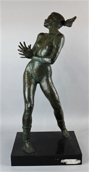 BRONZE FIGURE OF FEMALE DANCER, CAPTURING' - Marc Mellon