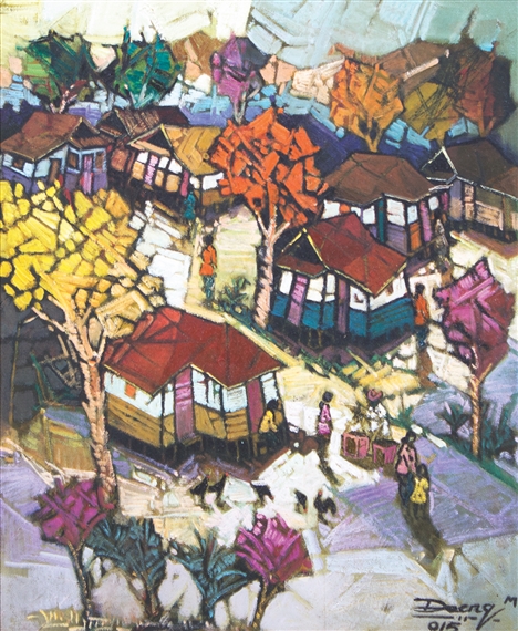 Suasana Kampung by M. Daeng, 2015