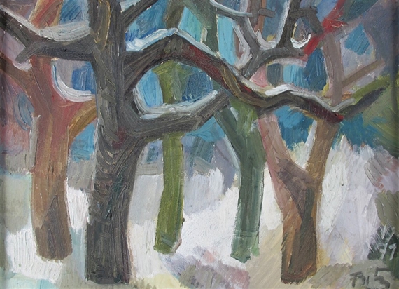 Bäume by Leopold Fetz, 1971