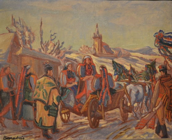 Artwork by Márton Barabás, Celebration, Made of oil, canvas