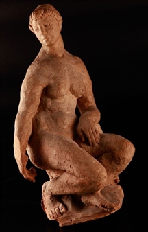 Sitting Nude - Memos Makris