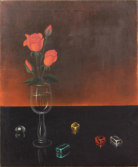 Still Life with Roses by Ubaldo Cosimo Veneziani