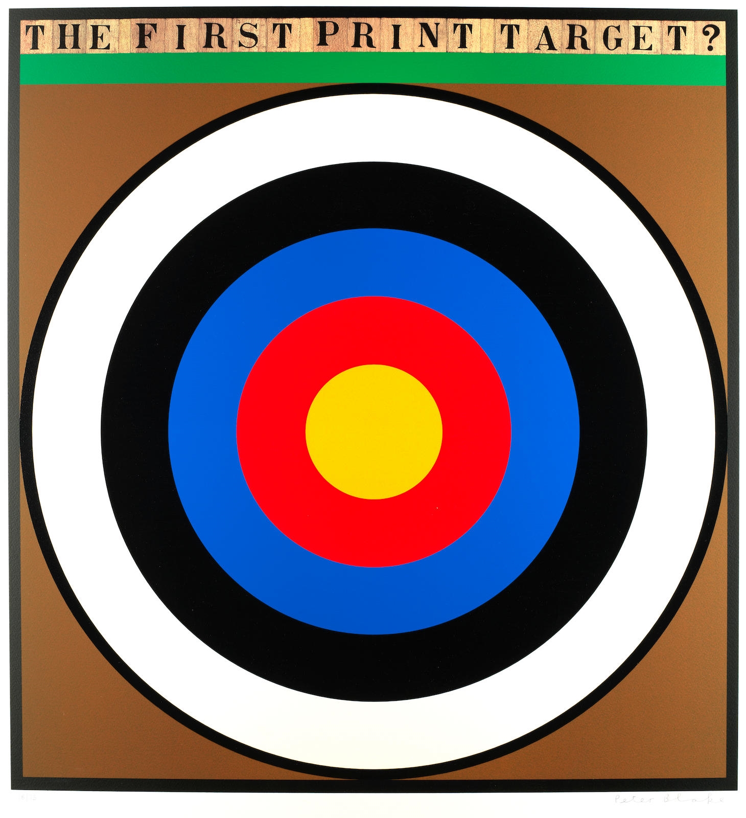 Peter Blake The First Print Target (2008) MutualArt