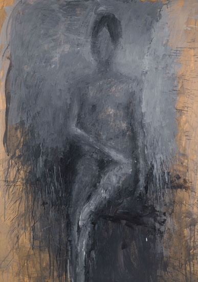 Artwork by John D. Graham, Figures, Series #1, Made of oil on paper