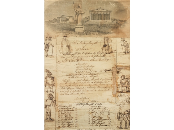 MILITARY KNIGHTS OF WINDSOR by George Cruikshank, 1857