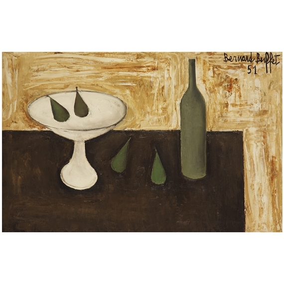 Bernard Buffet | Poires au compotier (1951) | MutualArt