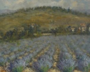 Champs de lavande en Provence, 1968 - Luc Kléber