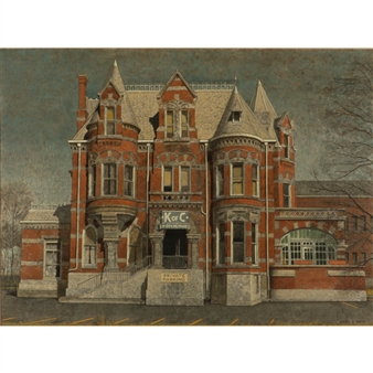 The K of C Hugh McGowan Home, 1305 N. Delaware, Indianapolis Romanesque Revival - Harry A. Davis