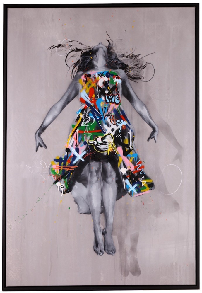 Artwork by SNIK, Martin Whatson, 'FIX THE SKY', Made of spraypaint and acrylic on canvas