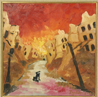 Brandende stad - Tap Werkman