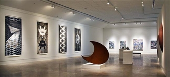 Installation view of Arielle Masson exhibition at Mobile Museum of Art.