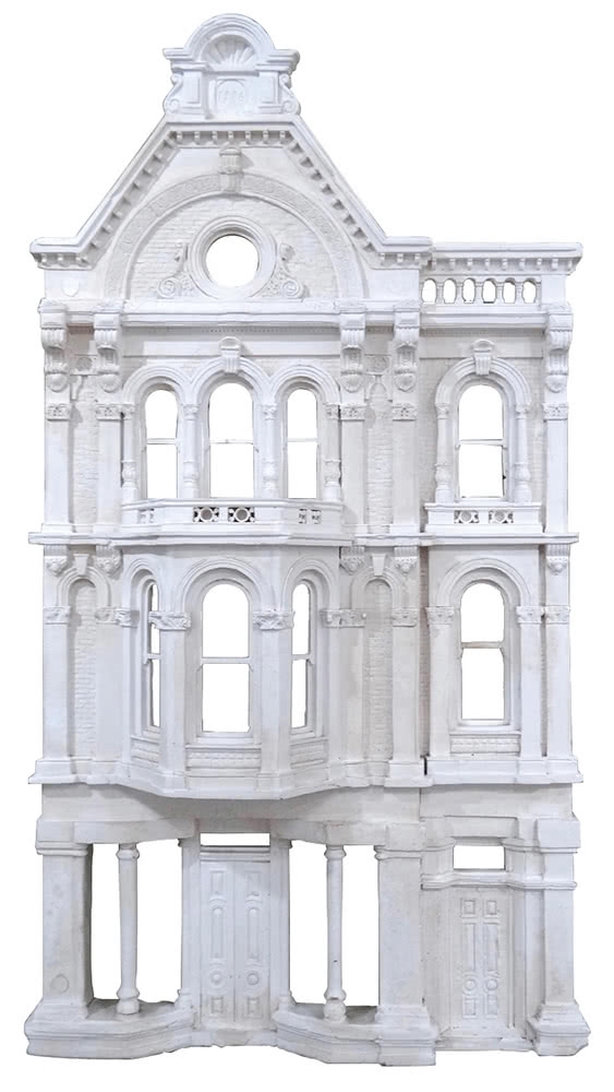 Artwork by John Radford, Facade of 191 Queen Street, Made of Plaster