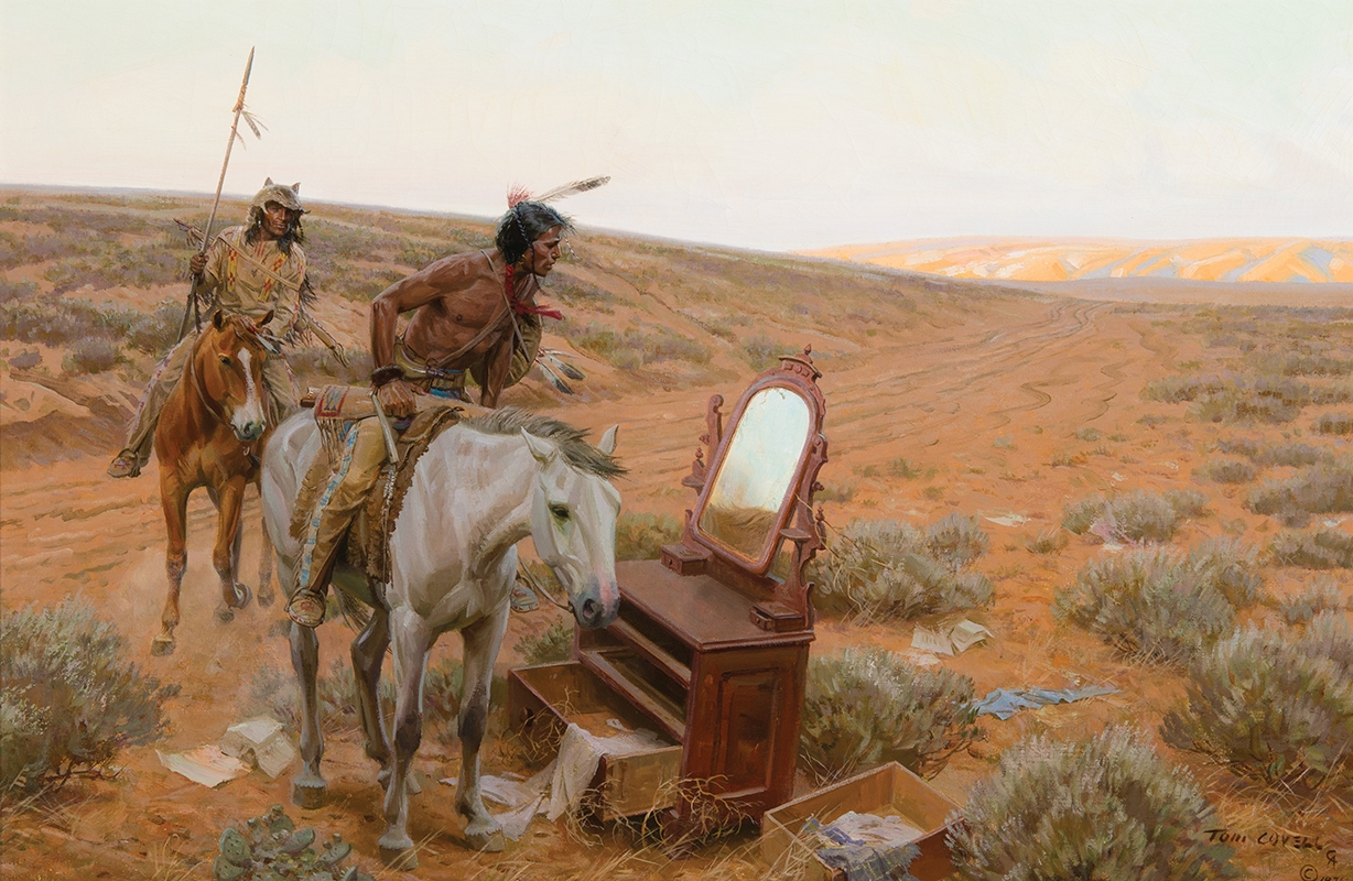 Tom Lovell картины индейцы