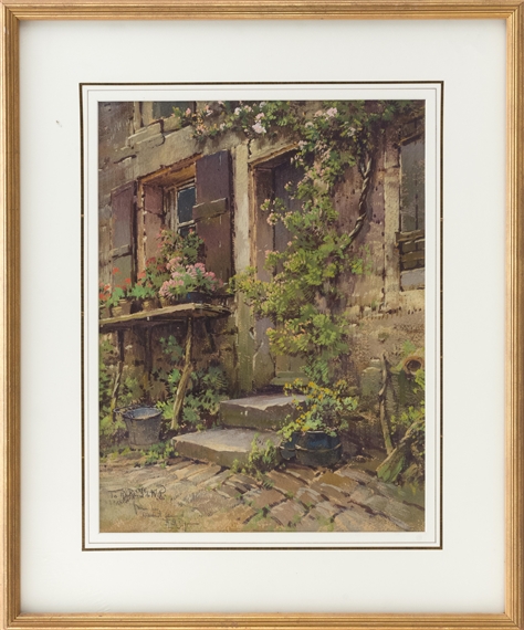 Doorway surrounded by vines by Hezekiah Anthony Dyer