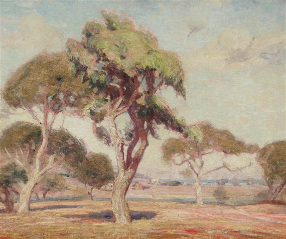 Along the coast, Monterey; Autumn landscape (a double-sided composition) by Clark Hobart, circa 1911-1916