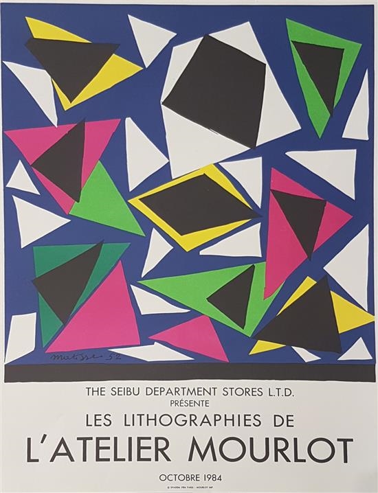 Centenial, Exposition d' Affiches, Papiers Decoupes by Henri Matisse, 1984
