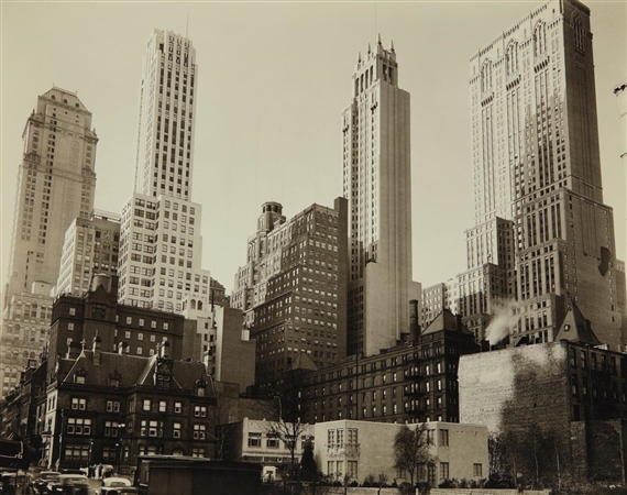 Park Avenue and Thirty-Ninth Street, Manhattan by Berenice Abbott, 1936
