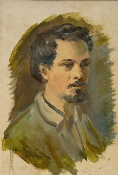"Selfportrait" by Sever Frenţiu, 1974