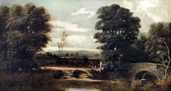 A Pair: River landscapes - E. Mellor