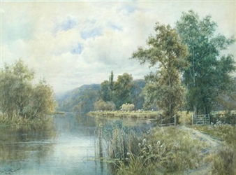 The Thames near Pangbourne, Berkshire - Francis Joseph Kinnaird