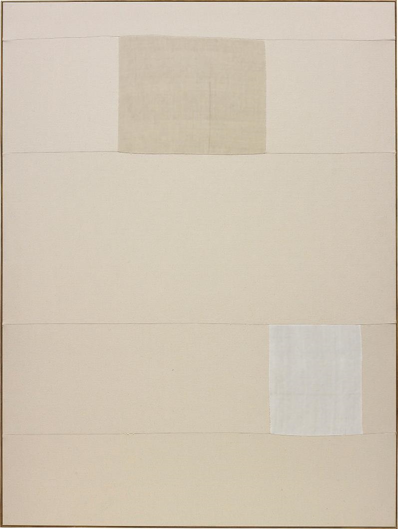 Artwork by Ethan Cook, Untitled, Made of hand woven cotton canvas and canvas, in artist's frame