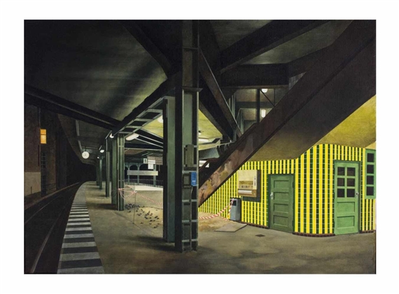 Alex Colville S Bahnhof Schönefeld Berlin 1992 Mutualart 